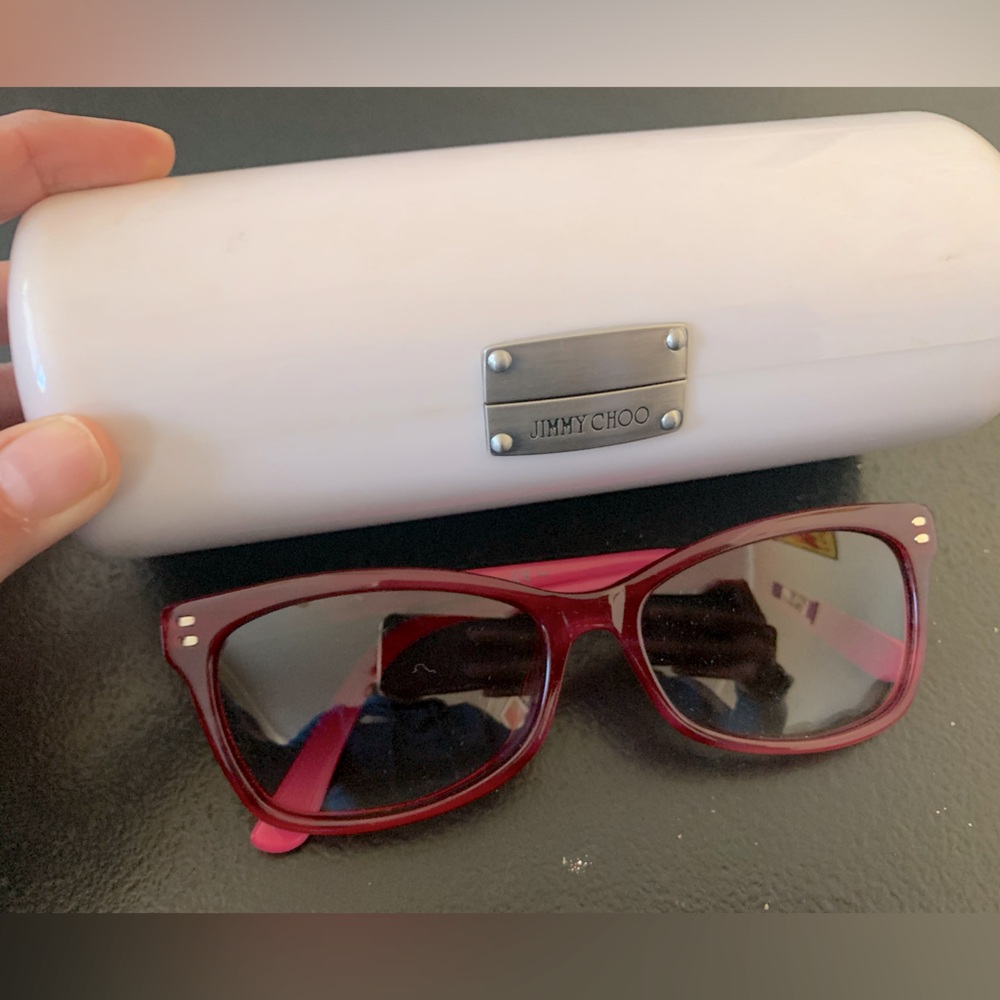 Jimmy Choo Burgundy Sunglasses